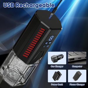 Heißer automatischer männlicher Mastur bator mit 10 Schub rotierenden vibrierenden realistischen Textur Stroker Sexspielzeug für Männer masturbieren - Product Image 5