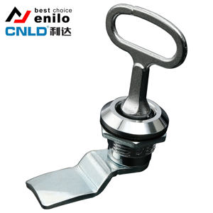 Serrures de coffret électrique industriel, <span class=keywords><strong>clé</strong></span> MS705, serrure à came <span class=keywords><strong>pour</strong></span> coffret de distribution électrique, alliage de zinc, marque LIDA, serrure chromée - Product Image 1