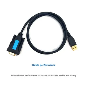 <span class=keywords><strong>Usb</strong></span> cổng nối tiếp Cáp 9-pin <span class=keywords><strong>RS232</strong></span> vàng-mạ PVC Áo khoác DB9 Nam Nữ adapter Braid cho máy tính tùy chỉnh bán buôn đơn đặt hàng - Product Image 4