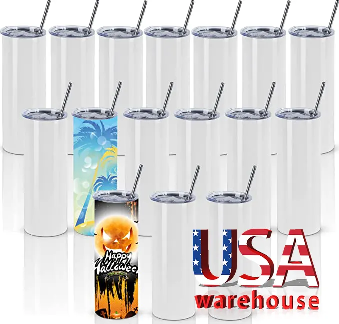 Usa Warehouse Product Stainless Steel Double Wall Texture Coffee Sublimation Wine Sparkling Tumbler Cup Thermal Gift Set