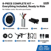 Kit de vélo électrique LVCO à succès, kit de conversion de vélo électrique 48v 2000w, kit de vélo électrique à pneus larges, kit de vélo électrique à vendre