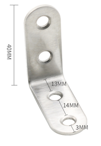 Vhxd — support d'angle <span class=keywords><strong>en</strong></span> <span class=keywords><strong>fer</strong></span> galvanisé personnalisé, support d'angle <span class=keywords><strong>en</strong></span> L avec trous pour armoire de meuble - Product Image 5