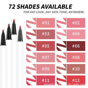 Mineral Makeup Waterproof Liquid Lip Pencil Liner Smudge-Proof Long Lasting Retractable for Cosmetics <b>Custom</b> Logo - Product Image 3