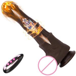 Vente en gros sensation de peau 10 gode vibrant réaliste jouet sexuel pour femme silicone souple gros godes pénis vibrateur jouets pour femmes - Product Image 1