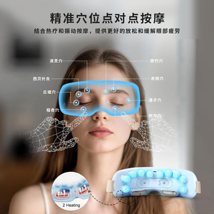 Smart Eye Massager Rechargeable With Heating And Mist Function For Eye Care And Relaxation - Product Image 2