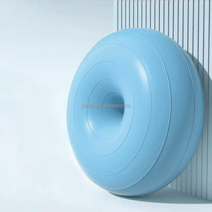 Forma de manzana 50-60Cm 1/2 Pvc Yoga Donut Pilates Ejercicio Bola Estabilidad Semi Gym Donut Half Fit Fitness Yoga Ball Silla - Product Image 2