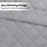 Vente en gros de lits jumeaux californiens king size pour chambre à coucher de luxe Ensemble de literie en microfibre alternative en duvet matelassé épais couette de luxe