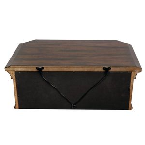 Table de chevet moderne de luxe DB avec chargeur USB intelligent en bois de pin massif finition expresso pour chambre ou appartement - Product Image 5