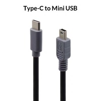 Kabel Pengisian Daya Micro ke Mini Type-C ke 2.0 Micro T-Port 5P Mendukung Transfer Data OTG dari Ponsel ke Kamera Pengisian Cepat