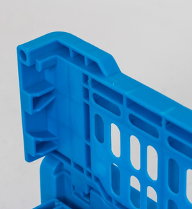 صندوق تخزين بلاستيكي أزرق قابل للطي عالي المتانة، صندوق لوجستي صناعي كبير وسميك - Product Image 5