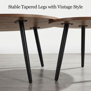 Tavolino da Tè in Legno dal Design Moderno, Due Misure, Estensibile, Tavolino da Caffè per Uso Domestico, Nuovo Design per Arredamento Soggiorno in Vendita - Product Image 6