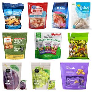 Machine de remplissage et de scellage de sachets doypack pour cubes de poisson surgelés, snacks de viande de thon prêts à consommer - Product Image 2