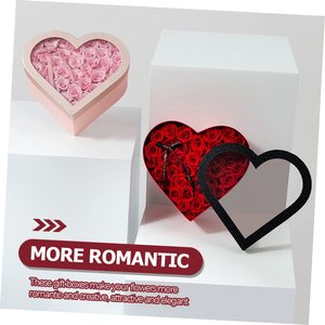 Cajas de Regalo de Cartón Negro en Forma de Corazón Personalizadas <span class=keywords><strong>con</strong></span> Ventana, Estilo Romántico para Regalos Personalizados - Product Image 4
