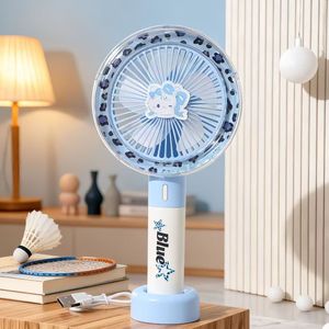 Ventilador de mano rosa con diseño de Hello Kitty, mini enfriador portátil con batería recargable para uso en interiores y exteriores - Product Image 5