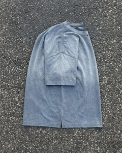 T-shirt en coton léger de haute qualité, effet vintage délavé, pour homme, effet soleil émaillé, logo personnalisé - Product Image 3