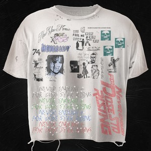T-shirts pour hommes surdimensionnés personnalisés, imprimés, en coton pur 300 g/m², effet <span class=keywords><strong>d</strong></span>élavé, coupe ample à épaules tombantes - Product Image 2