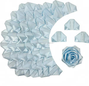 Половинчатая атласная лента с розами - Product Image 3