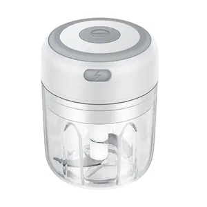 Grosir mixer jahe-Penggiling Daging Listrik Mini Penghancur USB Jahe Penghancur, Alat Dapur Penghancur Bawang Putih Elektrik Prosesor Makanan Mini Bayi