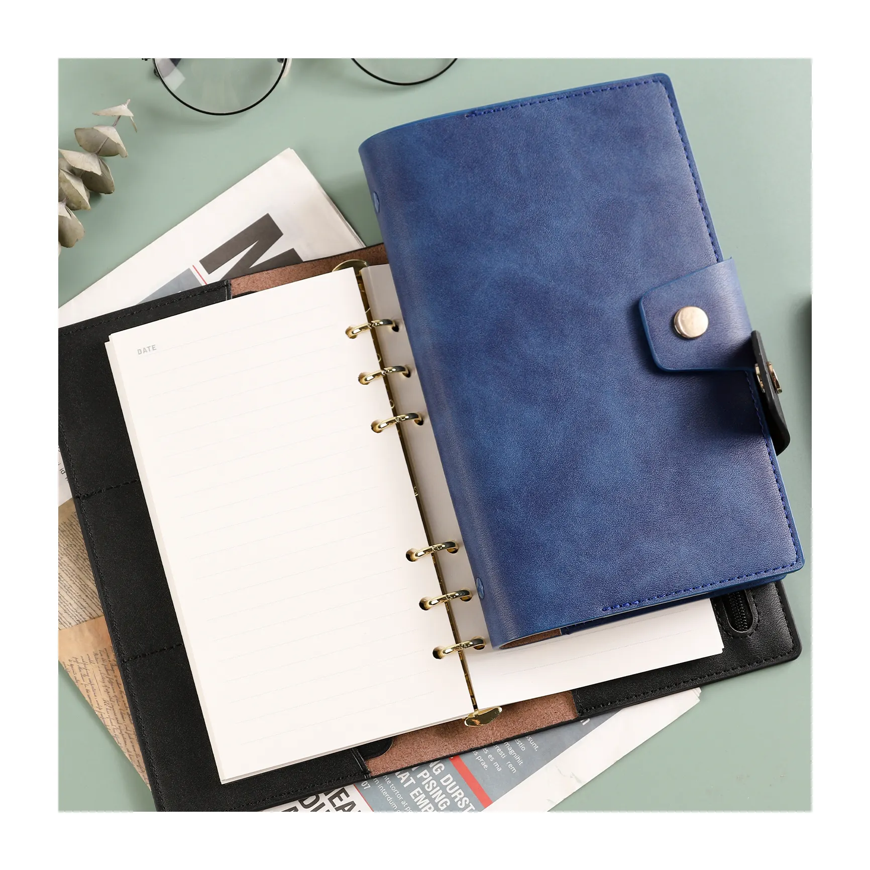 A6 Compact And Portable One Hand Mastery Travel Notebook Diary Book Strap Creative Hand Ledger Retro Notebook