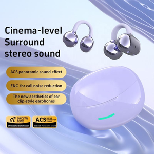 Auricolari W18 con Clip per Orecchio, Traduzione AI in Tempo Reale, BT 5.4, Cuffie True Wireless a Conduzione Aerea, Riduzione del Rumore, Auricolari Open Ear - Product Image 5