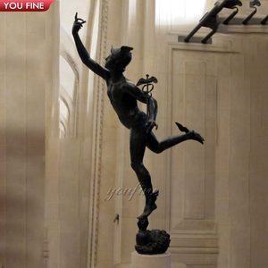 Cao-Chất Lượng Cổ Điển Bronze Hình Thủy Ngân Bằng Giambologna Điêu Khắc - Product Image 5