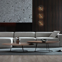 Table basse moderne en bois au design créatif, plusieurs modèles, haut de gamme, pour salon – Nouvelle collection en promotion