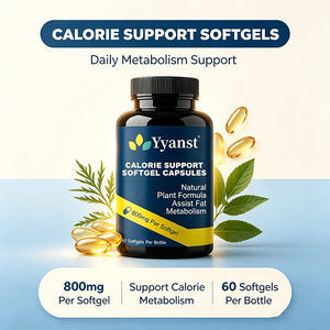 Capsules molles végétaliennes riches en fibres et sans gluten pour le soutien calorique, 800 mg, 60 pièces, formule végétale naturelle, nutrition pour le métabolisme des graisses, adulte - Product Image 4