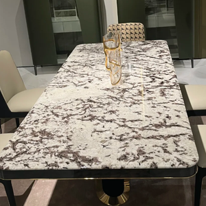 Table en marbre poli écologique effet <span class=keywords><strong>montagne</strong></span> enneigée pour la décoration moderne des bâtiments - Product Image 6
