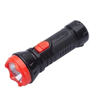 0.5W Simple LED Forte Lumière USB Rechargeable Extérieure Mini Lampe de Poche pour Camping Longue Portée Conception D'urgence En Plastique AA Batterie