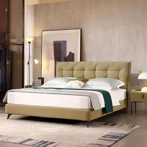 Lit de rangement king size rembourré noir Nova avec éclairage LED, armoire de rangement, ensembles de meubles de chambre à coucher - Product Image 5