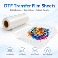 Film DTF PET Premium en Rouleau 30cm 60cm, Film de Transfert Thermique Antistatique pour Impression sur Vêtements, T-shirts et Hoodies - Ventes Flash