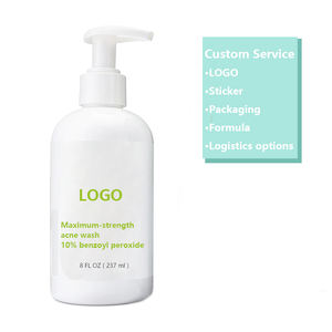 <span class=keywords><strong>Nettoyant</strong></span> pour le visage au peroxyde de benzoyle OEM ODM 10% Nettoyage en profondeur de l'acné Enlever la peau morte Nettoyage des pores Nettoyage du visage Contrôle de l'huile Soins du visage - Product Image 1