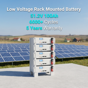 Batterie au phosphate de lithium <span class=keywords><strong>rechargeable</strong></span> basse tension 20 kWh, pack de batteries en rack, 51,2 V 100 Ah 200 Ah 5 kWh 10 kWh, batteries lithium-ion Lifepo4 - Product Image 1
