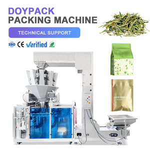 Machine d'emballage automatique haute efficacité pour sachets Doypack en PET, machine de remplissage et d'emballage pour feuilles de thé et grains de café - Product Image 1