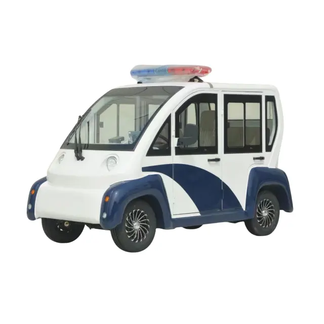 電気パトロールカー2列公安都市管理公園四輪4席ユーティリティバッテリーパトロールカー