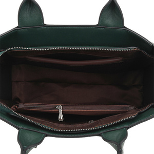 Nuevo estilo de moda con patrón en relieve para mujer, a la moda PU bolso de cuero, bolsos de mano grandes con flores en la parte delantera del bolso - Product Image 6