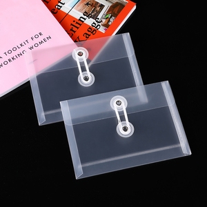 A6 Plastic Envelopes Folders With <strong>String</strong> Tie Closure Clear Poly Envelopes Expanding <strong>Files</strong> Document Folders for Office School - Product Image 5