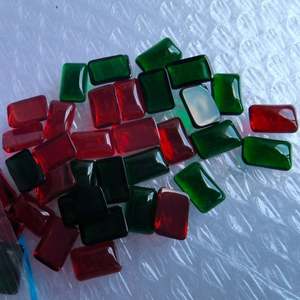 Venta al por mayor 15*10mm gemas de cristal sintético verde cristal piedra preciosa para joyería - Product Image 5