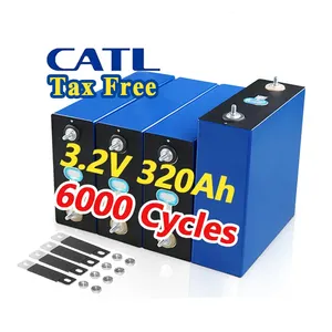 En iyi CATL 3.2V 310Ah 320Ah LiFePO4 lityum iyon prizmatik pil hücre için 12V 24V 48V off-grid güneş enerjisi depolama sistemi paketi