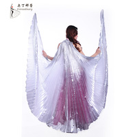 Ot572 Ailes pour enfants et adultes Danse orientale Danse orientale Jeux de danse d'ouverture Accessoires de table Cérémonie d'ouverture Ailes dorées Télescopiques