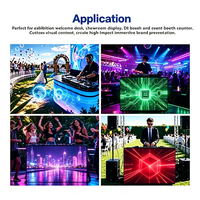 Module incurvé P2 d'intérieur, Meilleure vente, Poste de DJ portable, Façade de table de DJ avec écran LED pour boîte de nuit