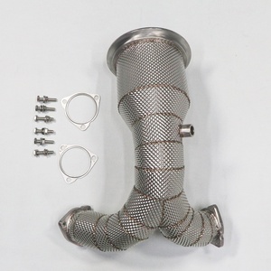 Sistema de Escape con Tubo de Bajada de Acero Inoxidable 304 y Protector Térmico para Audi S4 S5 2019-2022 3.0T, Grosor de 1.5mm, Garantía de 5 Años - Product Image 5