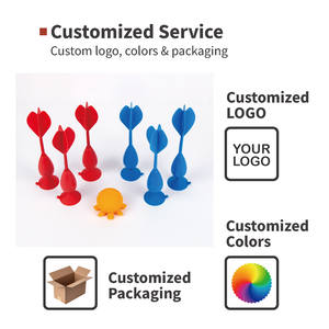 Nouveau Silicone multicolore jeu Pop Silicone <span class=keywords><strong>ventouse</strong></span> fléchettes libération de Stress Pop fléchettes jeu ensemble famille interactif jeu de lancer - Product Image 6