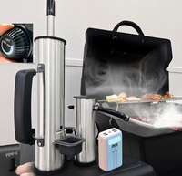 PIOEN Advanced Portable sans fil électrique fumeur dernière mise à niveau générateur de fumeur froid boîte à fumer chaud/froid gaz meubles d'extérieur