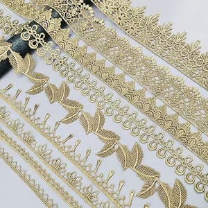 Ren Vàng Phụ Kiện Trang Trí Cô Dâu Tự Làm Hai Bên Ren Viền - Product Image 1