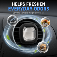 Diffuseur de parfum rechargeable pour voiture, à clipser sur grille d'aération, avec logo personnalisé, accessoires de parfum d'intérieur automobile, vente en gros