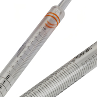 Pipettes sérologiques en polystyrène stériles de laboratoire 5ml 10ml 25ml, pipettes de mesure en plastique, mini pipettes sérologiques
