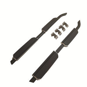 Pedal de pie SPR 07-25 <span class=keywords><strong>Defender</strong></span> 90110 de plástico y aleación de aluminio, modificación lateral de soporte de carga, todoterreno, sin perforaciones, con tornillos, para <span class=keywords><strong>Rover</strong></span> - Product Image 2