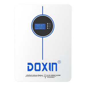 แบตเตอรี่ลิเธียมไอออน <span class=keywords><strong>DOXIN</strong></span> Cycle 48V 51.2V 5kWh แบบติดผนัง โมดูล 100Ah/150AH/200AH - Product Image 3