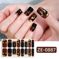 Autocollants pour ongles TSZS Halloween Glow Dark Full 2D, autocollants pour ongles fantômes, crânes, araignées, autocollants pour ongles imperméables auto-adhésifs pour la décoration des ongles